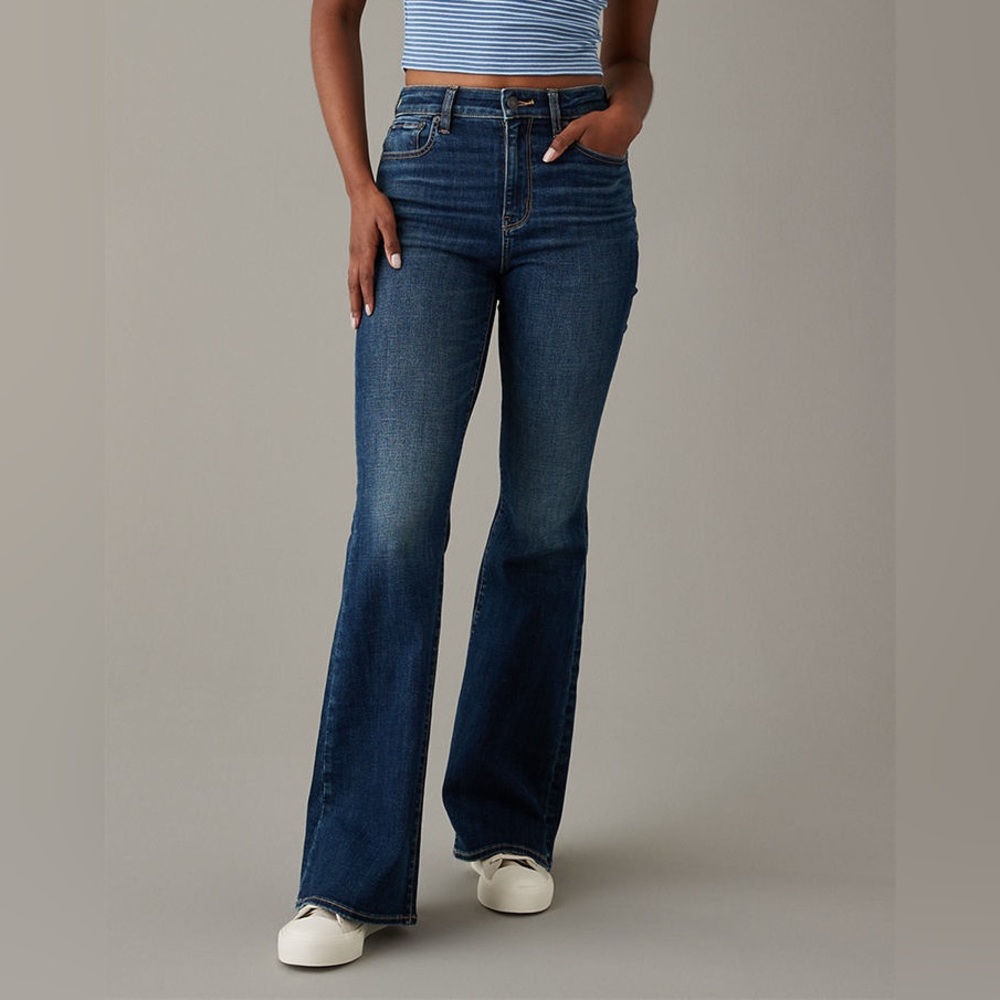 American Eagle Next Level Stretch Super Hi-Rise Flare Jean Women’s